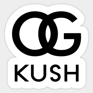 OG Kush Black Logo Sticker